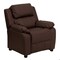 Flash Furniture Kids Recliner, 26" to 39" x 28", Upholstery Color: Brown BT-7985-KID-BRN-LEA-GG - alternate 1